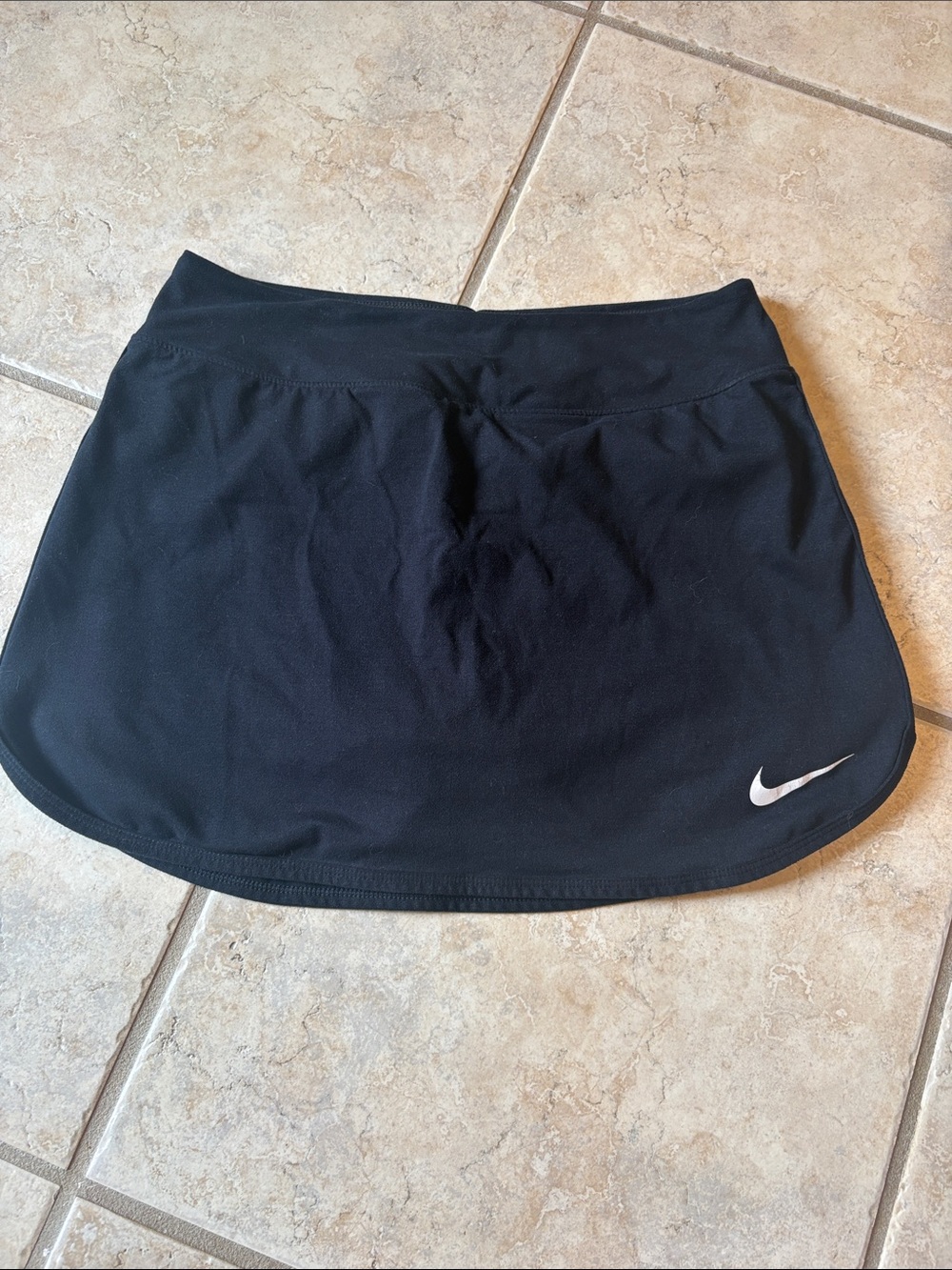 Nike Black Mini Skirt with White Swoosh